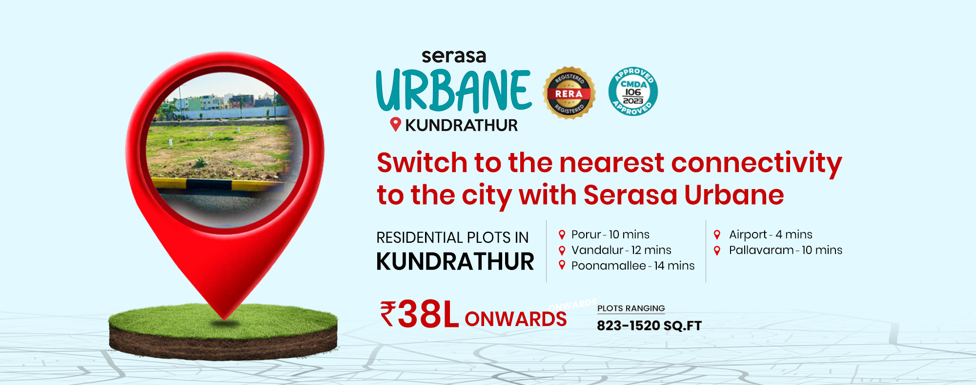 Modern CMDA Plots for sale - Serasa Urbane